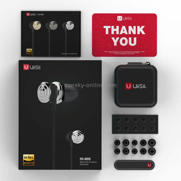 UiiSii HI-905 Universal HIFI Moving Iron + Moving Coil In-Ear Earphone (Silver) UiiSii HI-905 Universal HIFI Moving Iron + Moving Coil In-Ear Earphone (Silver)