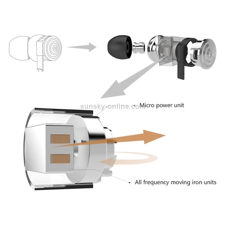 UiiSii HI-905 Universal HIFI Moving Iron + Moving Coil In-Ear Earphone (Silver) UiiSii HI-905 Universal HIFI Moving Iron + Moving Coil In-Ear Earphone (Silver)