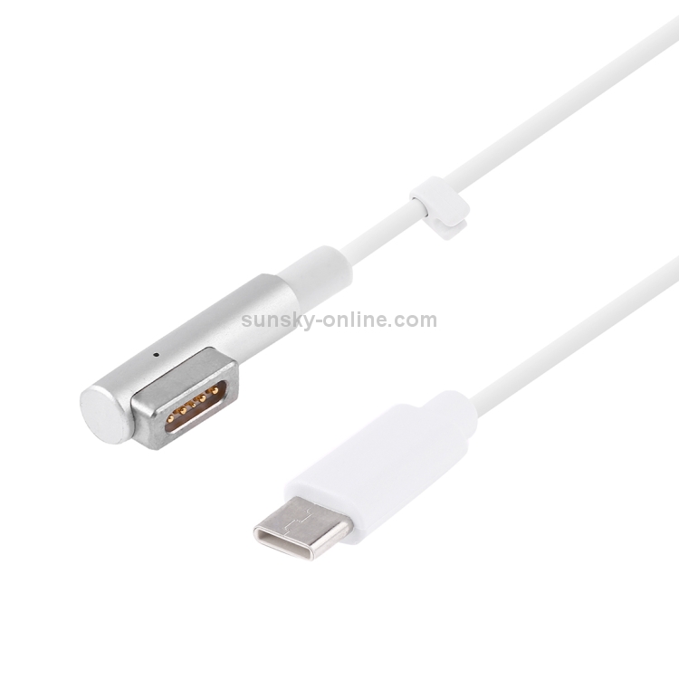 USB-C / Type-C Male to 5 Pin MagSafe 1 (L-Lip) Male Charging Data Cable for MacBook USB-C / Type-C Male to 5 Pin MagSafe 1 (L-Lip) Male Charging Data Cable for MacBook