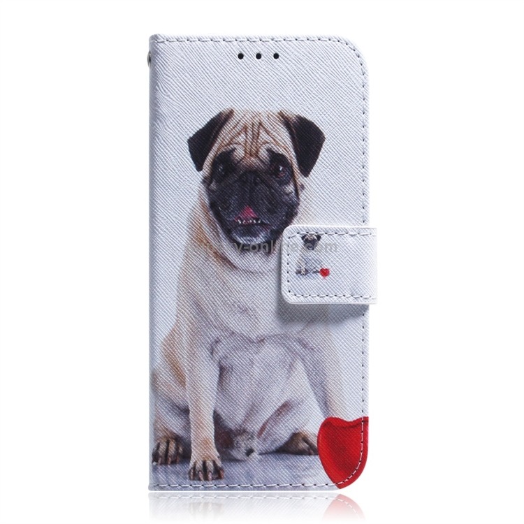 Pug Pattern Coloured Drawing Horizontal Flip Leather Case for Galaxy A70, with Holder & Card Slots & Wallet Pug Pattern Coloured Drawing Horizontal Flip Leather Case for Galaxy A70, with Holder & Card Slots & Wallet