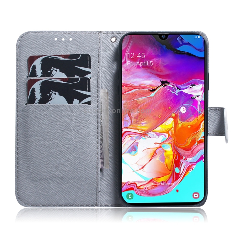 Pug Pattern Coloured Drawing Horizontal Flip Leather Case for Galaxy A70, with Holder & Card Slots & Wallet Pug Pattern Coloured Drawing Horizontal Flip Leather Case for Galaxy A70, with Holder & Card Slots & Wallet