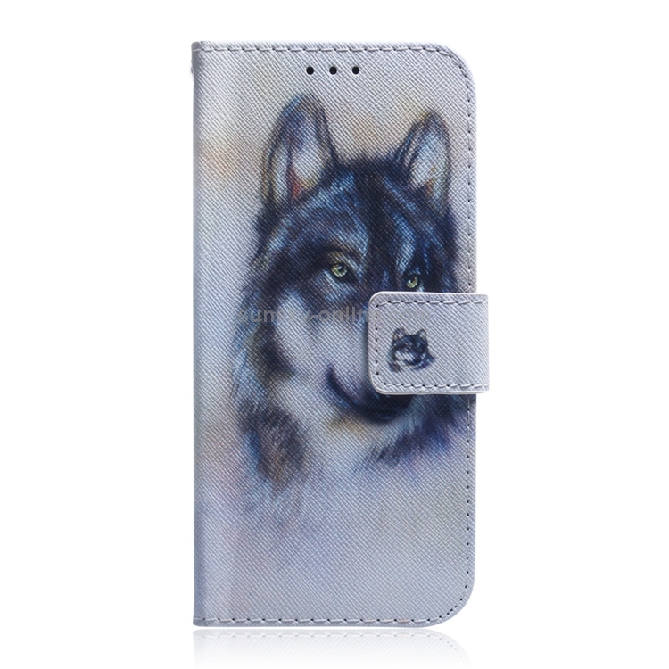 White Wolf Pattern Coloured Drawing Horizontal Flip Leather Case for Galaxy A70, with Holder & Card Slots & Wallet White Wolf Pattern Coloured Drawing Horizontal Flip Leather Case for Galaxy A70, with Holder & Card Slots & Wallet