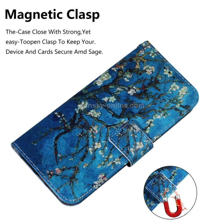 Apricot Flower Pattern Coloured Drawing Horizontal Flip Leather Case for Galaxy A40, with Holder & Card Slots & Wallet Apricot Flower Pattern Coloured Drawing Horizontal Flip Leather Case for Galaxy A40, with Holder & Card Slots & Wallet