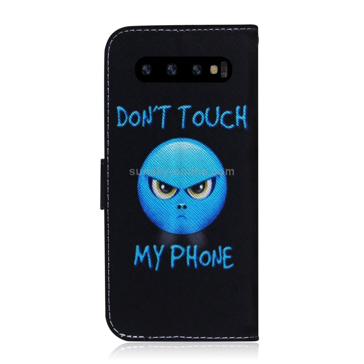 Anger Pattern Coloured Drawing Horizontal Flip Leather Case for Galaxy S10, with Holder & Card Slots & Wallet Anger Pattern Coloured Drawing Horizontal Flip Leather Case for Galaxy S10, with Holder & Card Slots & Wallet