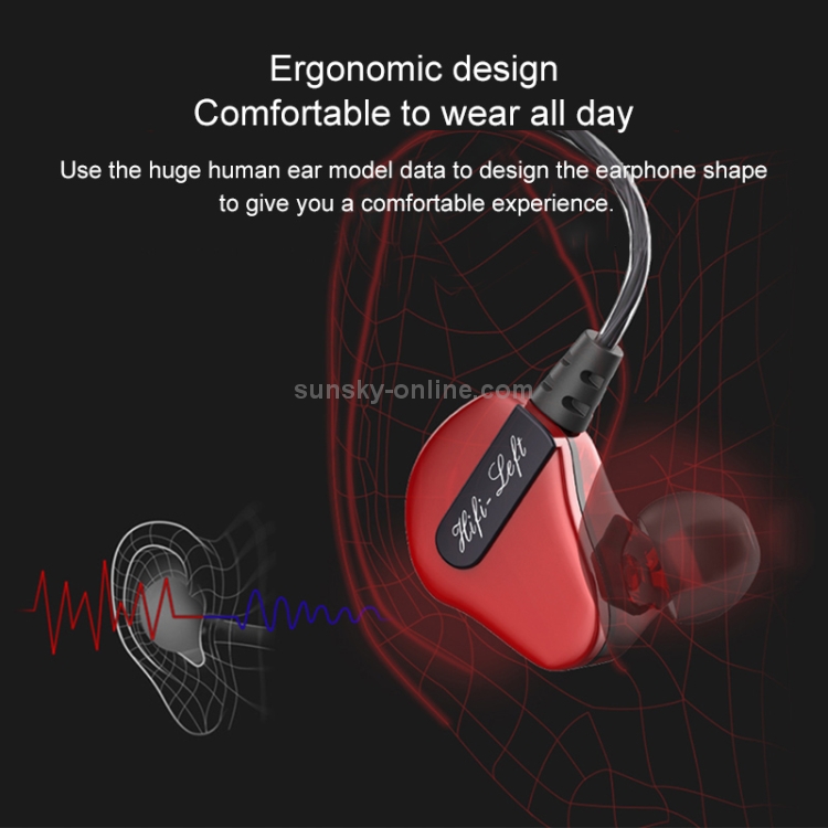 QKZ CK2 HIFI In-ear Four-unit Music Headphones (Blue) QKZ CK2 HIFI In-ear Four-unit Music Headphones (Blue)