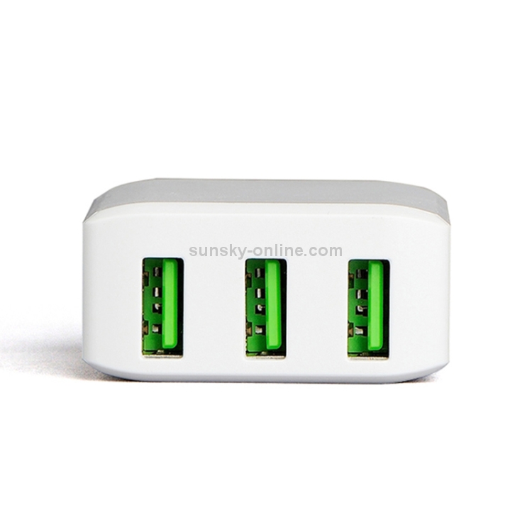 CYKE HKL-USB30 15W 5V 3A 3-Port USB Wall Charger Travel Charger, EU Plug CYKE HKL-USB30 15W 5V 3A 3-Port USB Wall Charger Travel Charger, EU Plug