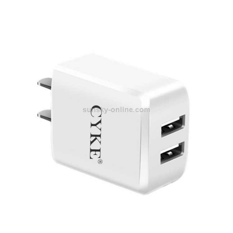 CYKE HKL-USB31 5V 2A Dual USB Wall Charger Travel Charger, Chinese Plug CYKE HKL-USB31 5V 2A Dual USB Wall Charger Travel Charger, Chinese Plug