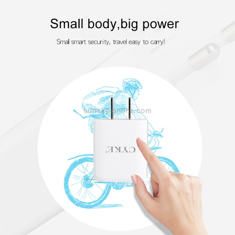 CYKE HKL-USB31 5V 2A Dual USB Wall Charger Travel Charger, Chinese Plug CYKE HKL-USB31 5V 2A Dual USB Wall Charger Travel Charger, Chinese Plug