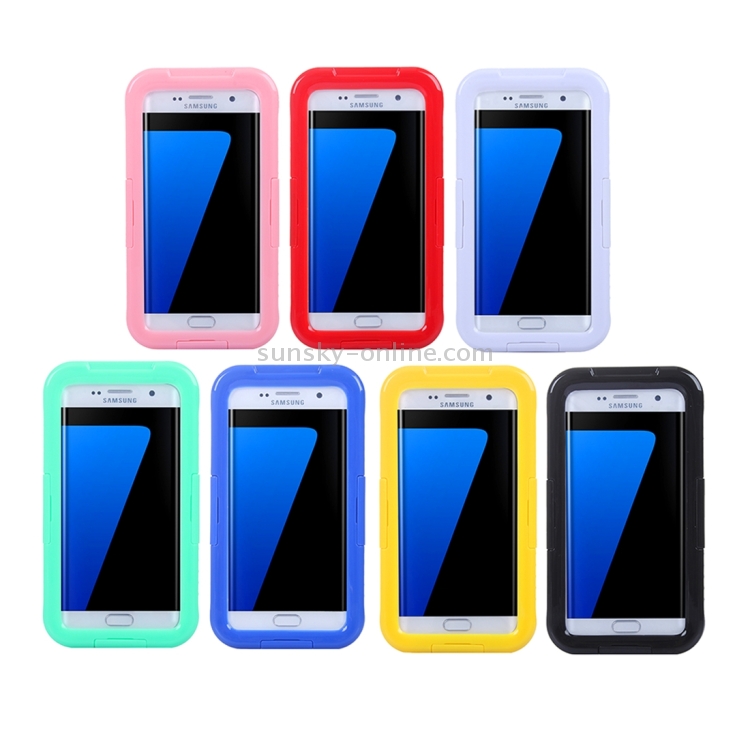 For Galaxy S7 Edge / G935 IPX8 Plastic + Silicone Transparent Waterproof Protective Case with Lanyard(Green) For Galaxy S7 Edge / G935 IPX8 Plastic + Silicone Transparent Waterproof Protective Case with Lanyard(Green)