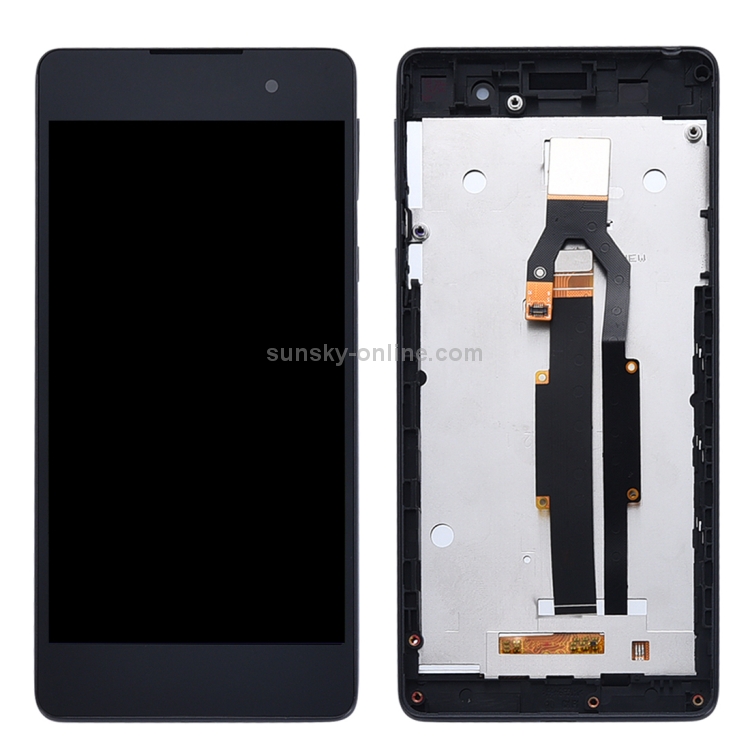 Pantalla LCD OEM para Sony Xperia E5 F3311 F3313 Asamblea completa del  digitalizador con marco (Negro)