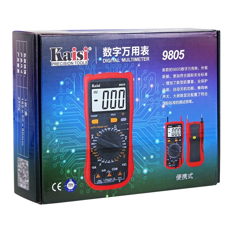 Kaisi 9805 Anti-burning Multifunctional Digital Universal Multimeter Auto-Range Digital Multimeter - 2