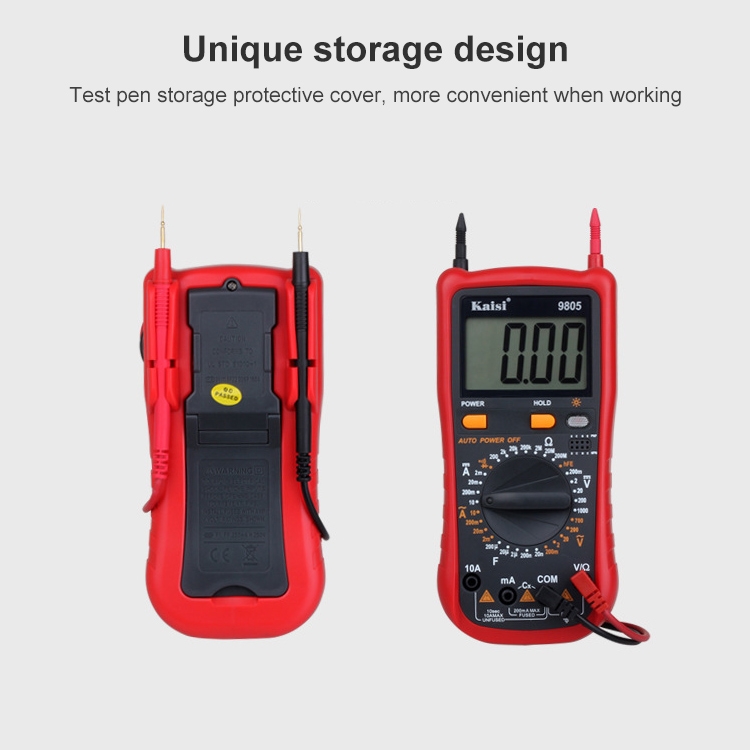 Kaisi 9805 Anti-burning Multifunctional Digital Universal Multimeter Auto-Range Digital Multimeter - 3