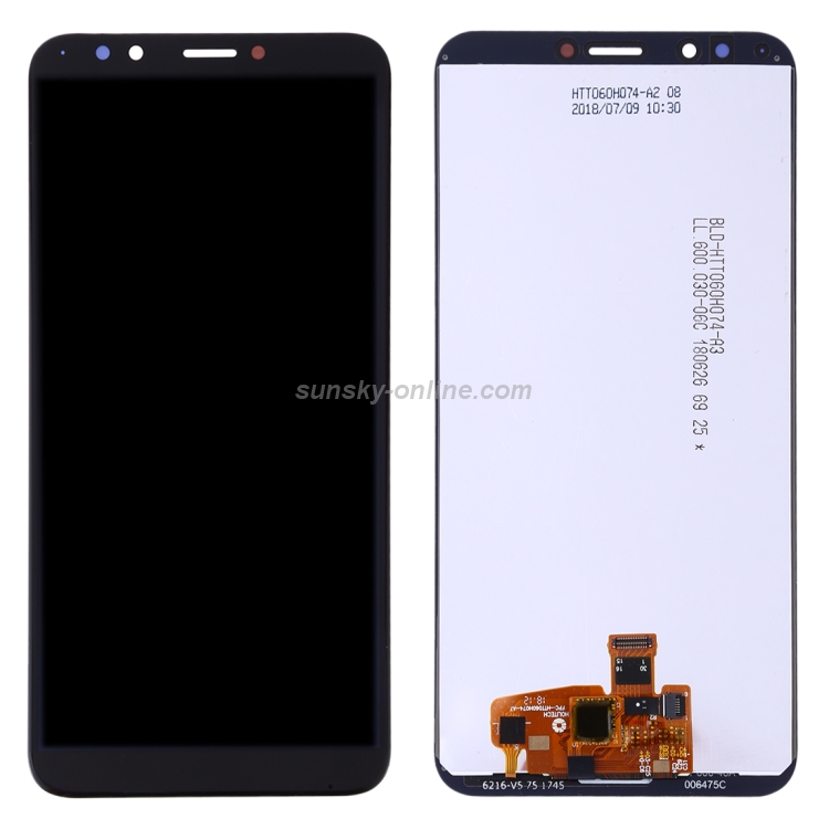Pantalla LCD OEM para Huawei Y7 Prime (2018) con montaje completo de digitalizador (negro) - 2