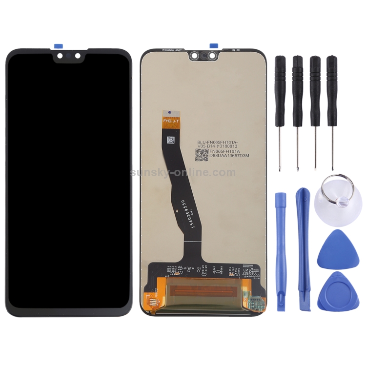 Pantalla LCD OEM para Huawei Enjoy 9 Plus / Y9 (2019) con ensamblaje completo de digitalizador (negro) - 1