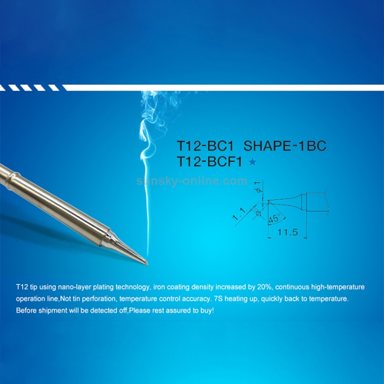 QUICKO T12BCF1 Leadfree Soldering Iron Tip