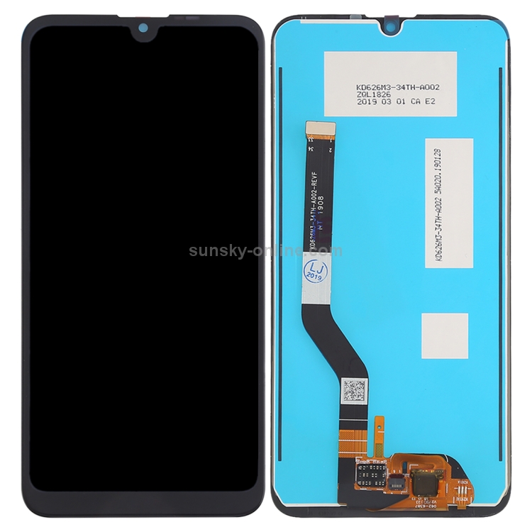Pantalla LCD OEM para Huawei Y7 (2019) con montaje completo de digitalizador (negro) - 2