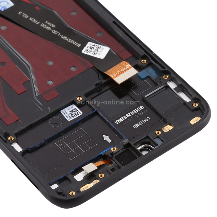 Pantalla LCD OEM para Huawei Honor 8X Digitalizador Asamblea completa con marco (Negro) - 3