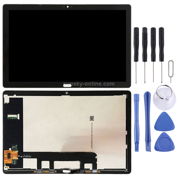 Pantalla LCD OEM para Huawei MediaPad M5 Lite 10 BAH2-W19 BAH2-L09 con montaje completo digitalizador (negro) - 1