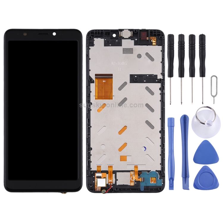 Écran LCD Complet + Tactile Pour Wiko Y60 - Neuf Sous Blister - Noir