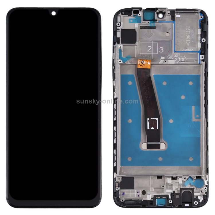 Pantalla LCD OEM para Huawei P Smart (2019) / Ensamblaje completo del digitalizador Enjoy 9s con marco (negro) - 2