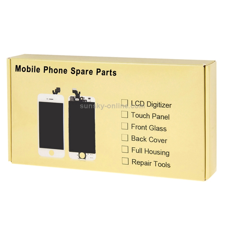 Black ANR AYD LCD Screen and Digitizer Full Assembly for Lenovo Phab 2 Plus Color : Gold