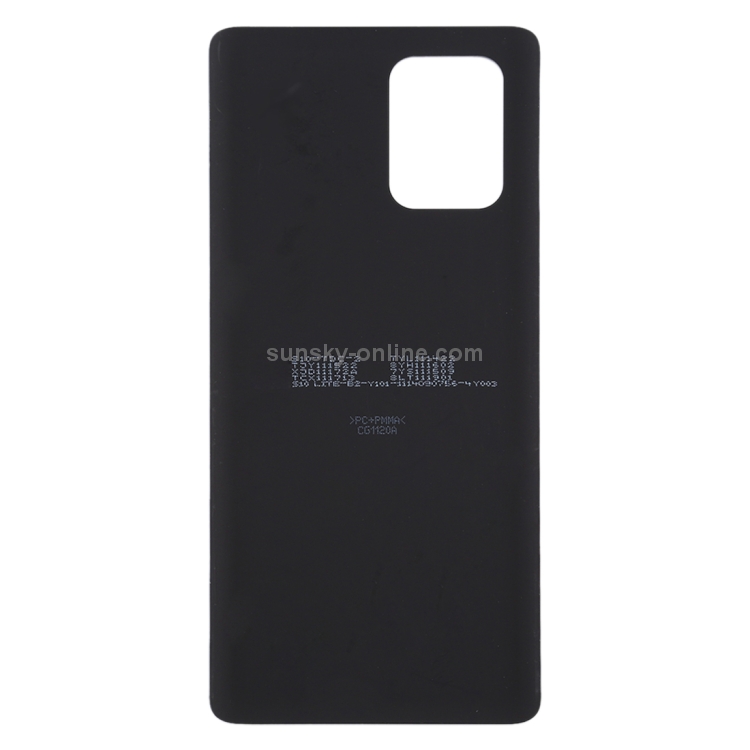 Para Samsung Galaxy S10 Lite tapa trasera de batería (negro) - 2