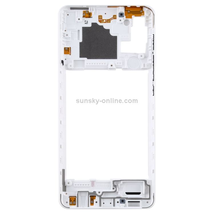Middle Frame Bezel Plate for Samsung Galaxy A21s Color : White 
