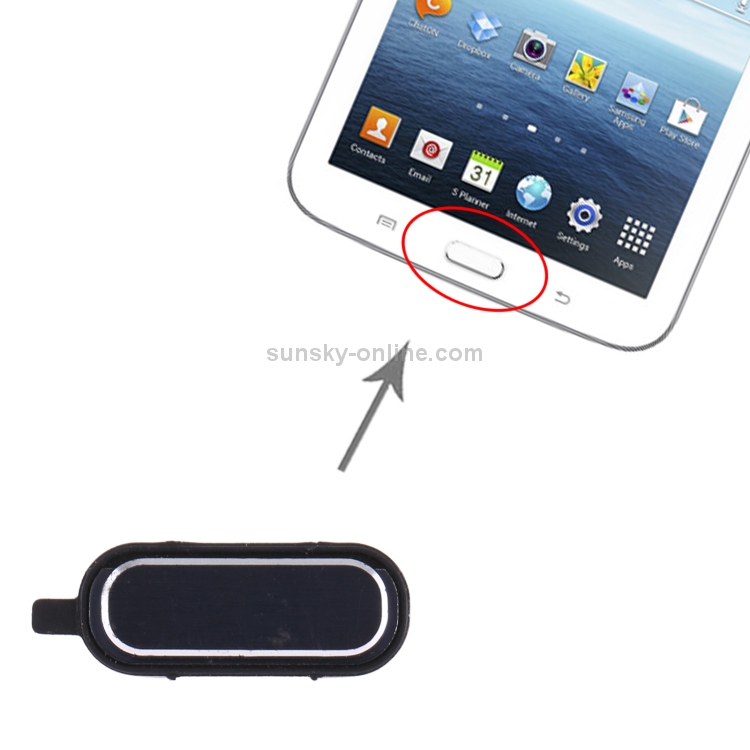 Tecla Inicio para Samsung Galaxy Tab 3 7.0 SM-T210/T211/T217 (Negro) - 3