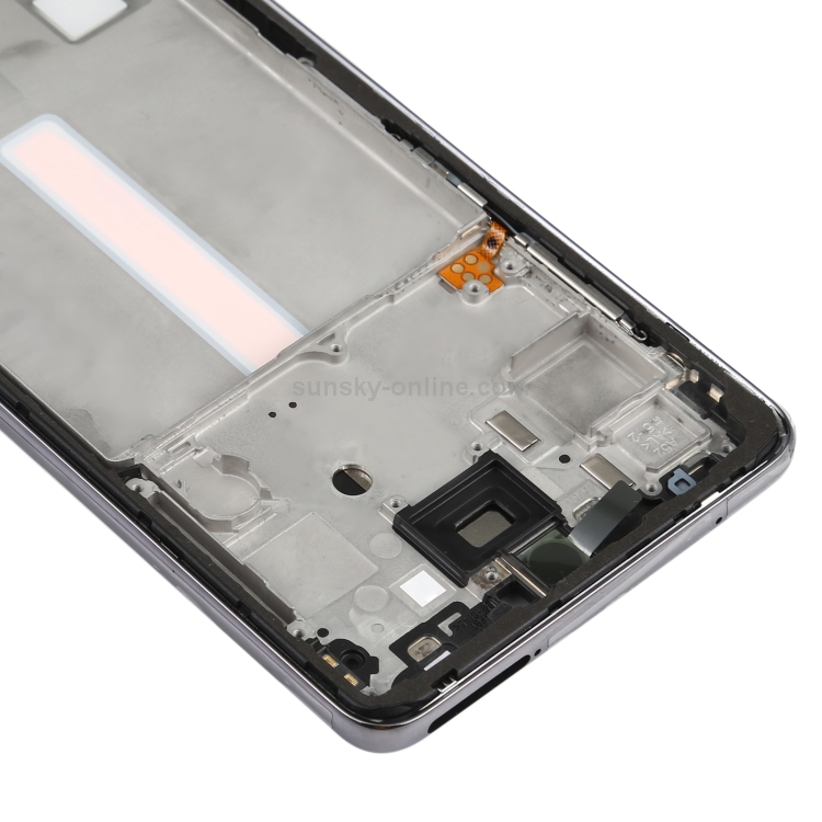 Para Samsung Galaxy A52 placa de bisel de marco medio (negro) - 3