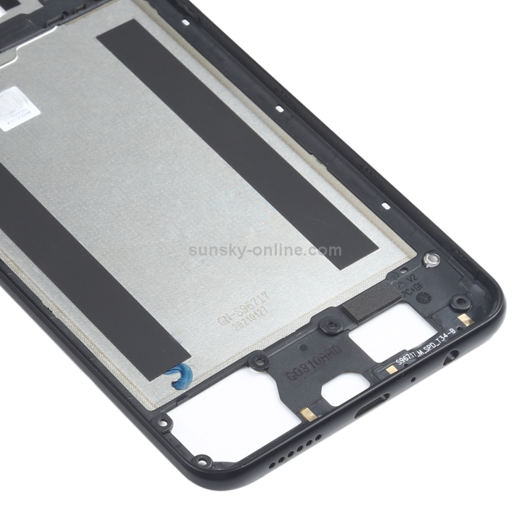 Para Samsung Galaxy A21 SM-A215 placa de bisel de marco medio (negro) - 4