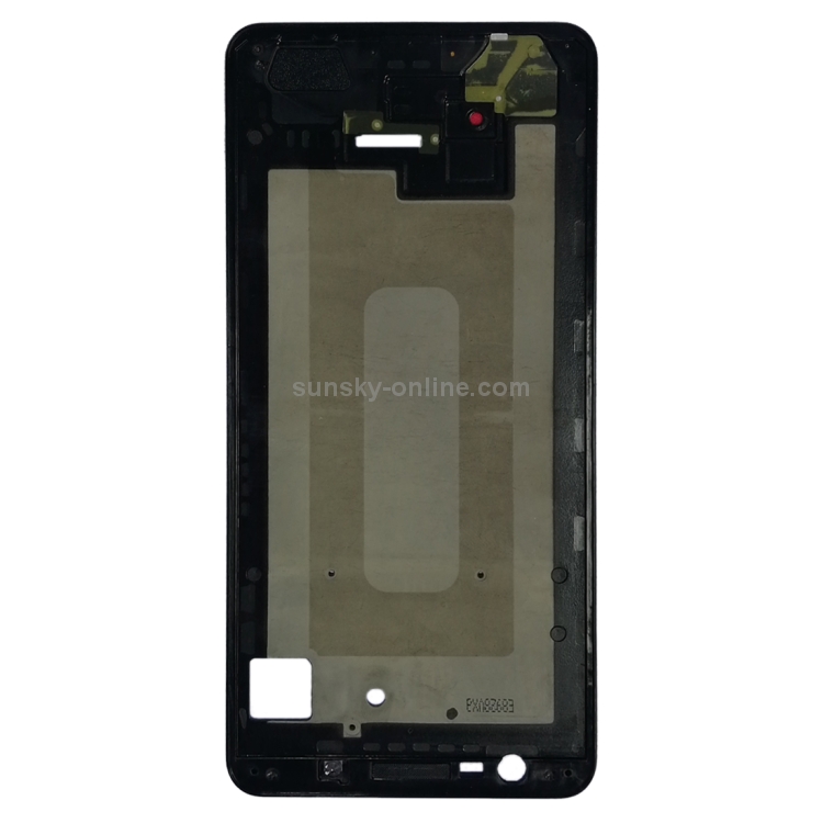 Para Galaxy A7 (2018) / A750 Placa de bisel de marco LCD de carcasa frontal (negro) - 2