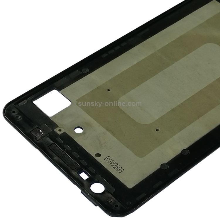 Para Galaxy A7 (2018) / A750 Placa de bisel de marco LCD de carcasa frontal (negro) - 4