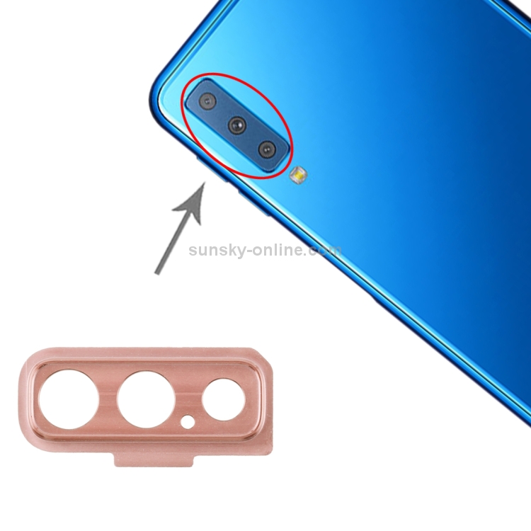 Para Galaxy A7 (2018) A750F/DS 10 piezas cubierta de lente de cámara (rosa) - 4