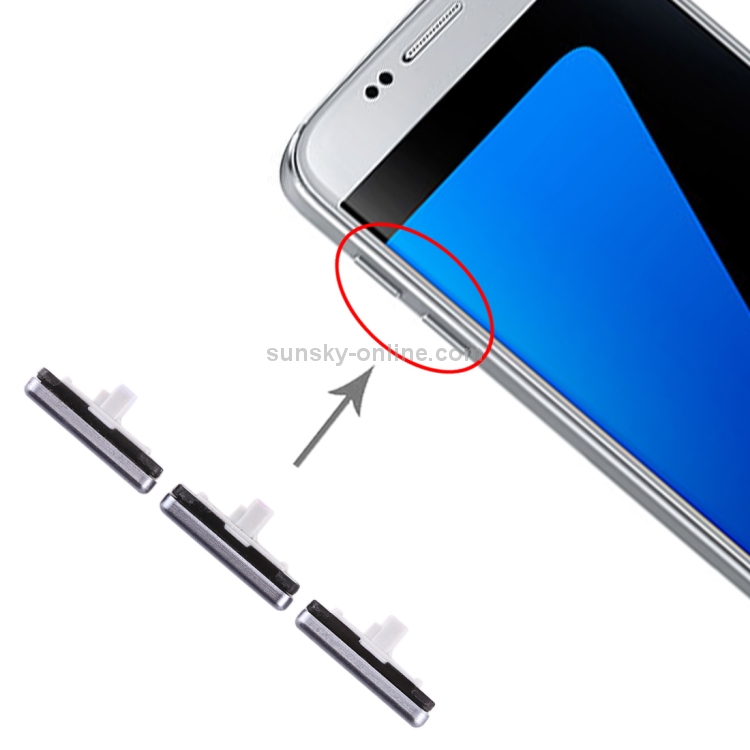 Para Galaxy S7 10 Juego de teclas laterales (azul) - 4