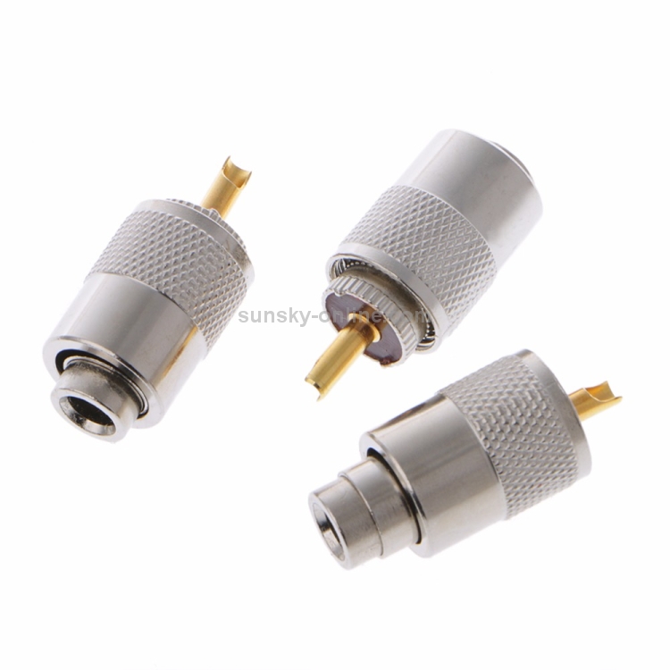 20cm RG142 Cable PL259 UHF Male To UHF Male For Car Radio Antenna Pigtail 8in SS 