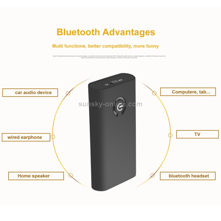 B9 2 in 1 Bluetooth Audio Transmitter & Receiver Adapter, Transmission Distance: 10m B9 2 in 1 Bluetooth Audio Transmitter & Receiver Adapter, Transmission Distance: 10m