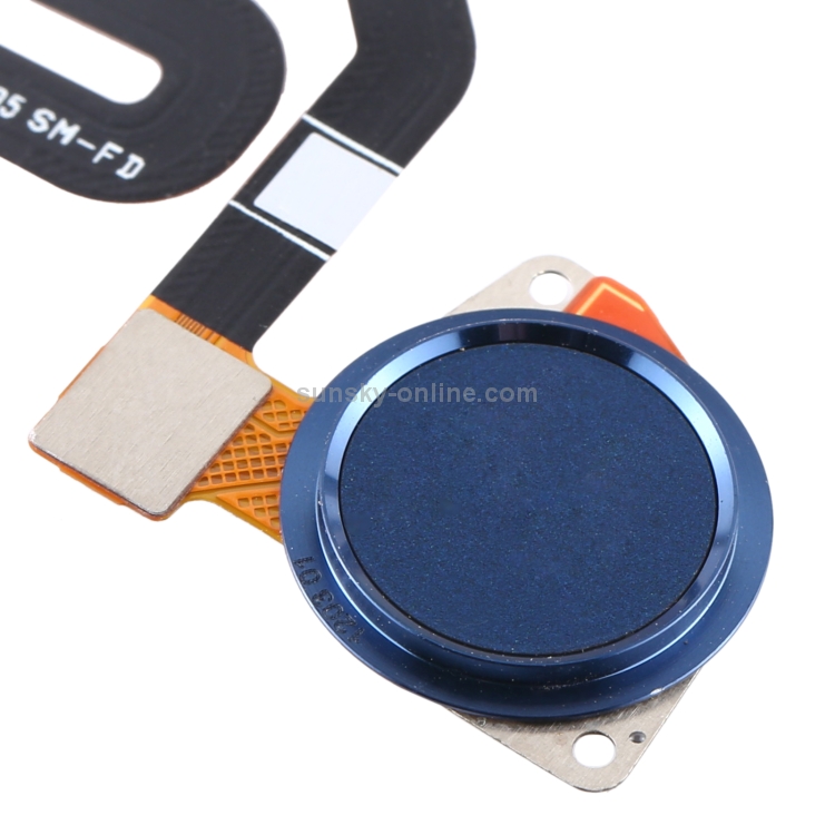 Cable flexible de sensor de huellas dactilares para Motorola Moto G7 Play / Moto G7 Power XT1955 (azul) - 3
