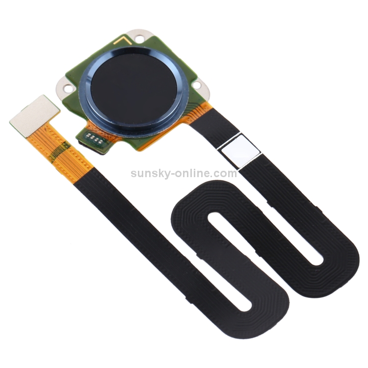 Cable flexible de sensor de huellas dactilares para Motorola Moto G6 Play (azul) - 1
