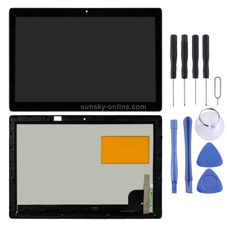 Pantalla LCD OEM para Lenovo ideaPad MIIX 510 digitalizador montaje completo con marco (negro) - 1