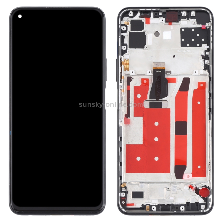 Original Lcd Screen For Huawei P40 Lite 5g Digitizer Full Assembly With Frame Black