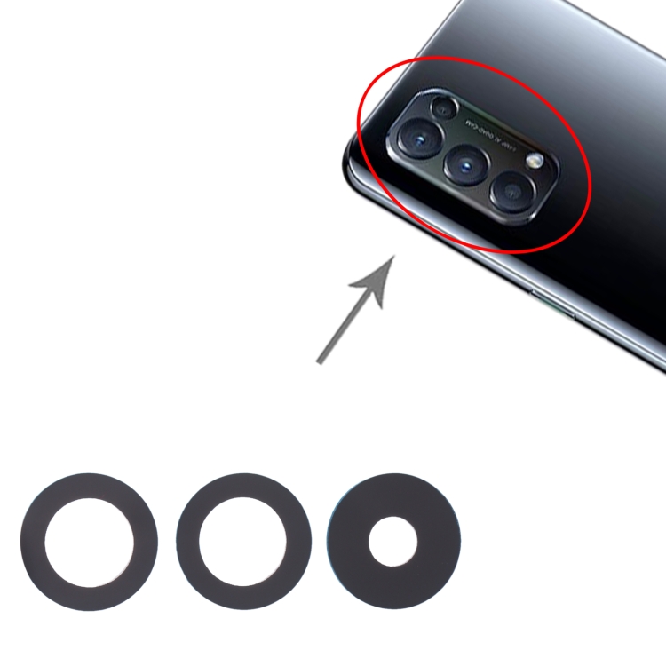 10 PCS Back Camera Lens for OPPO Reno5 4G / Reno5 5G / Reno5 5K - 3