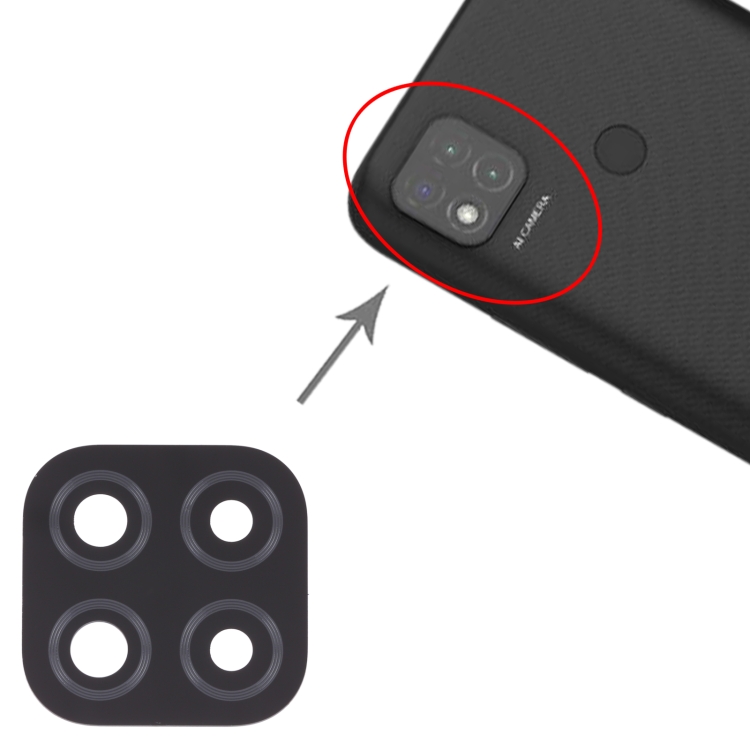 10 PCS Back Camera Lens for Xiaomi Redmi 9C / Redmi 9 (India) / Redmi 9C NFC / Poco C3 - 3