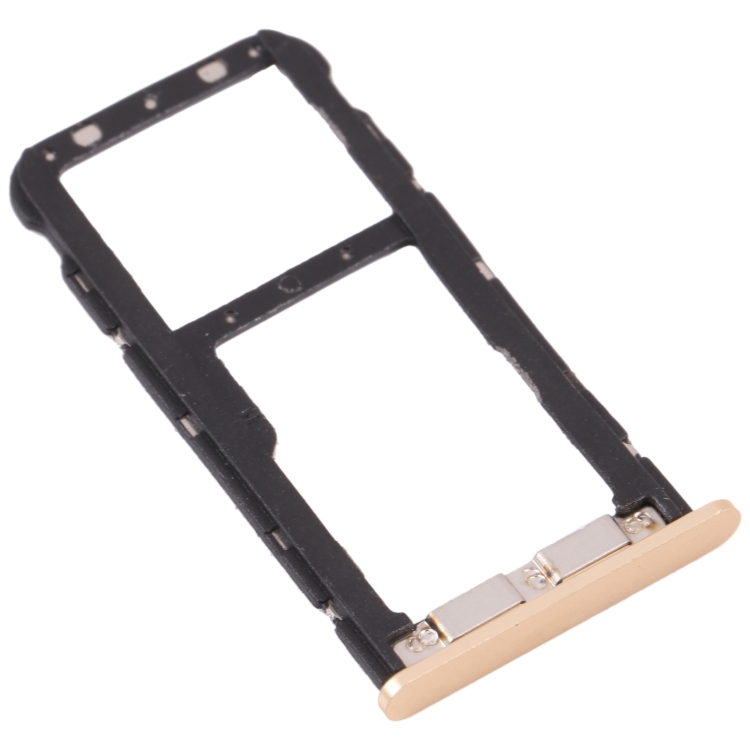 SIM Card Tray + Micro SD Card Tray for ZTE Blade V9 (Gold) - 2