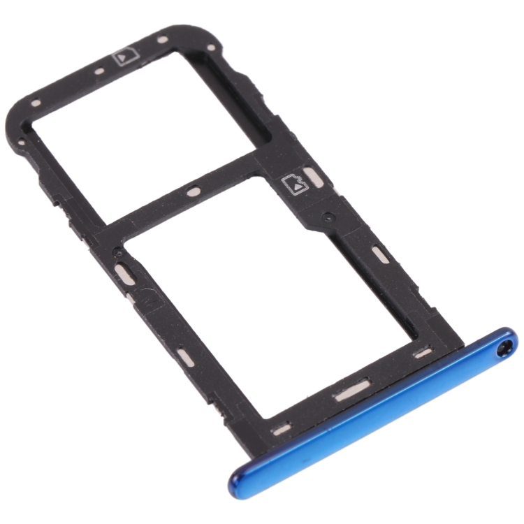 SIM Card Tray + Micro SD Card Tray for ZTE Blade V Smart V2050 (Blue) - 1