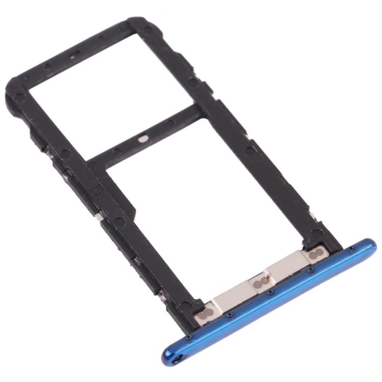 SIM Card Tray + Micro SD Card Tray for ZTE Blade V Smart V2050 (Blue) - 2