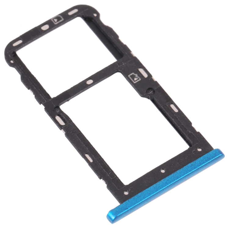 SIM Card Tray + SIM Card Tray / Micro SD Card Tray for ZTE Blade V10 Vita (Blue) - 1