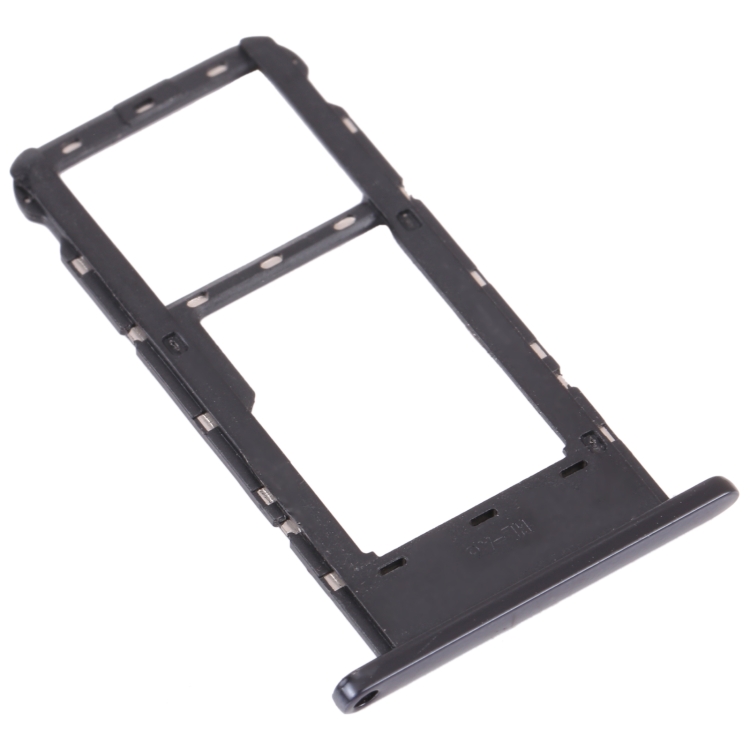 SIM Card Tray + Micro SD Card Tray for ZTE Blade V2020 Smart (Black) - 2
