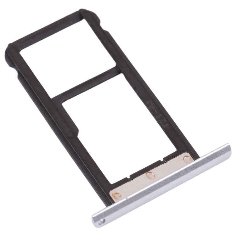 SIM Card Tray + Micro SD Card Tray for ZTE Blade Z Max Z982 (Silver) - 2