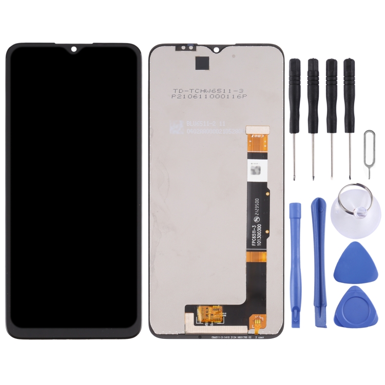 Écran Complet Avec Châssis Pour TCL 20 R 5G – Noir, Neuf, Remplacement Facile