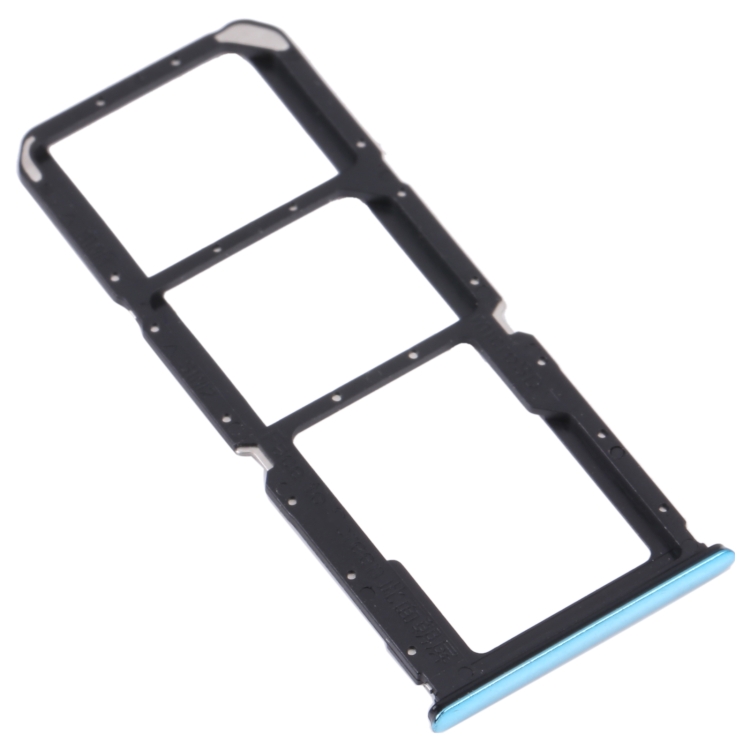 For OnePlus Nord N200 5G DE2118 / DE2117 SIM Card Tray + SIM Card Tray + Micro SD Card Tray (Blue) - 1